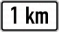 Preview: VZ 1004-31 Entfernungsangabe 1km