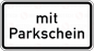 Preview: VZ 1053-31 Mit Parkschein