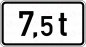 Preview: VZ 1053-33 Massenangabe - 7,5t
