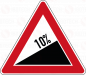 Preview: VZ 110-10 Steigung 10%