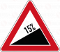 Preview: VZ 110-15 Steigung 15%