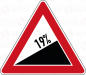 Preview: VZ 110-19 Steigung 19%