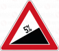 Preview: VZ 110-5 Steigung 5%