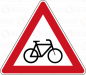 Preview: VZ 138-20 Radverkehr, Aufstellung links
