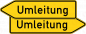 Preview: VZ 454-40 Umleitungswegweiser, doppelseitig