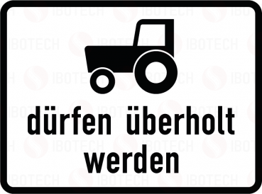 VZ 1049-11 Kraftfahrzeuge und Züge, die nicht schneller als 25 km/h fahren können oder dürfen, dürfen überholt werden