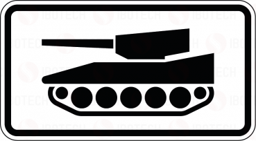 VZ 1049-12 Nur militärische Kettenfahrzeuge