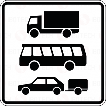 VZ 1049-13 Nur Lkw, Kraftomnibus und Pkw mit Anhänger