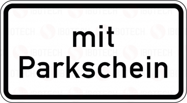 VZ 1053-31 Mit Parkschein