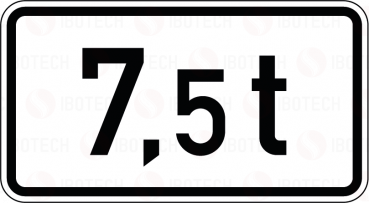 VZ 1053-33 Massenangabe - 7,5t