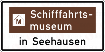 VZ 386.1-52 Touristischer Hinweis mit Bezugsziel Vaiante 