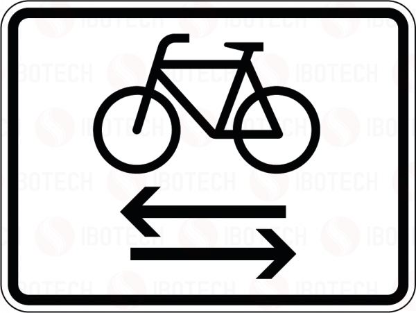 VZ 1000-32 Radverkehr kreuzt von links und rechts