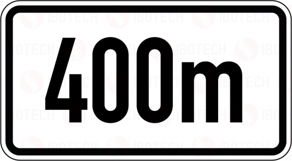VZ 1004-30 Entfernungsangabe 400m