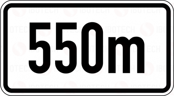 VZ 1004-30 Entfernungsangabe 550m