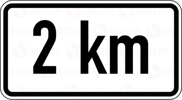 VZ 1004-31 Entfernungsangabe 2km