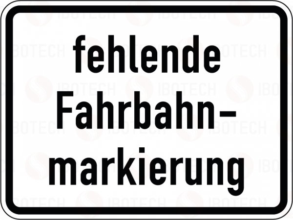 VZ 1007-39 fehlende Fahrbahnmarkierung