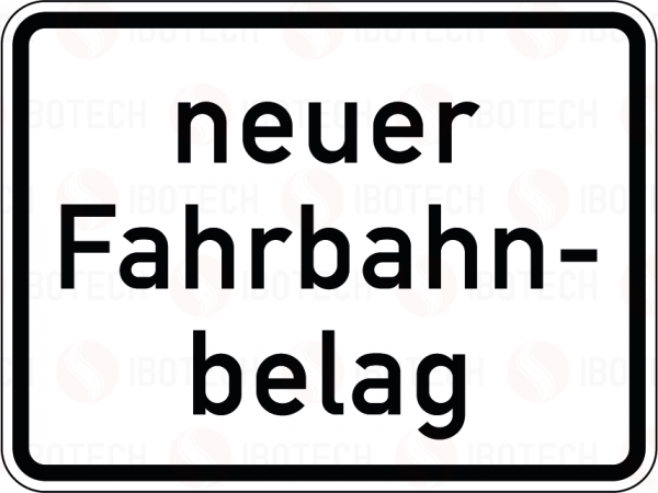 VZ 1007-52 neuer Fahrbahnbelag