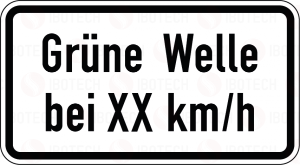 VZ 1012-34 Grüne Welle bei … km/h