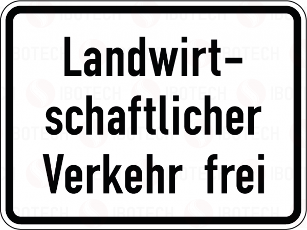 VZ 1026-36 Landwirtschaftlicher Verkehr frei