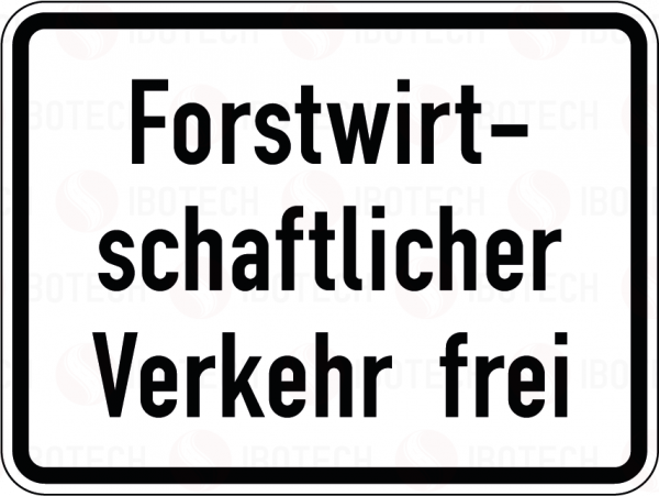 VZ 1026-37 Forstwirtschaftlicher Verkehr frei