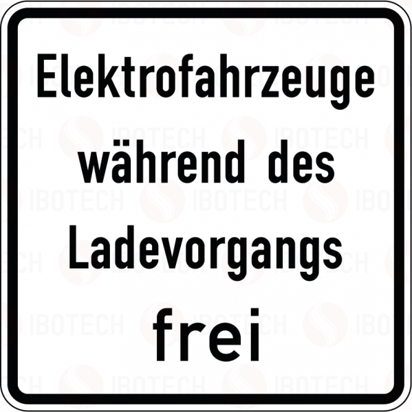 VZ 1026-60 Elektrofahrzeuge während des Ladevorgangs frei