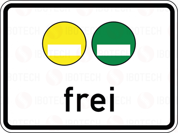 VZ 1031-51 Freistellung vom Verkehrsverbot gelbe und Grüne Plakette frei