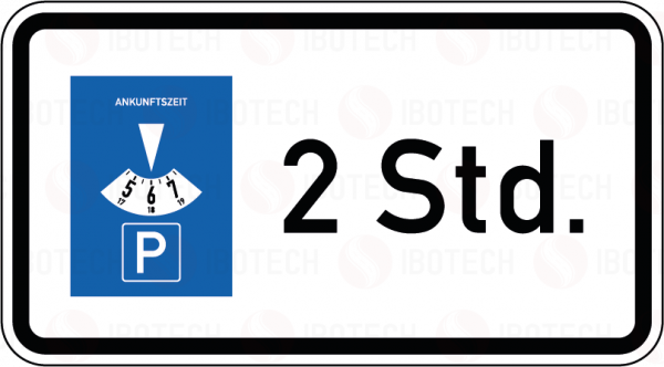 VZ 1040-32 Parkscheibe …. Stunden
