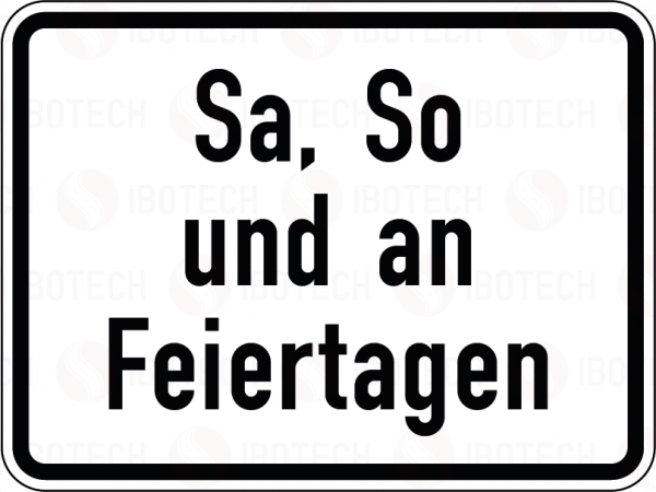 VZ 1042-52 Sa, So und an Feiertagen
