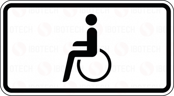 VZ 1044-10 Nur Schwerbehinderte mit außergewöhnlicher Gehbehinderung und Blinde