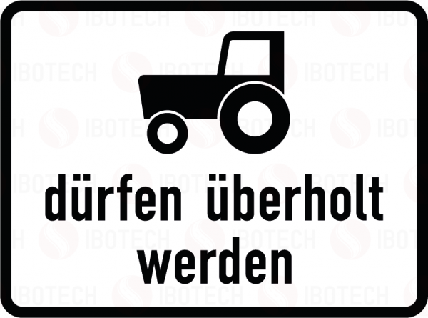 VZ 1049-11 Kraftfahrzeuge und Züge, die nicht schneller als 25 km/h fahren können oder dürfen, dürfen überholt werden