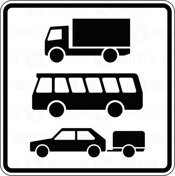 VZ 1049-13 Nur Lkw, Kraftomnibus und Pkw mit Anhänger