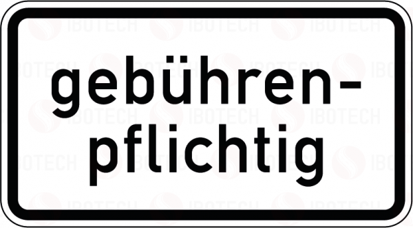 VZ 1053-32 Gebührenpflichtig