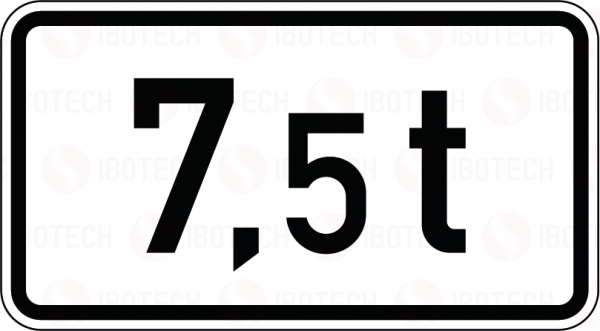VZ 1053-33 Massenangabe - 7,5t
