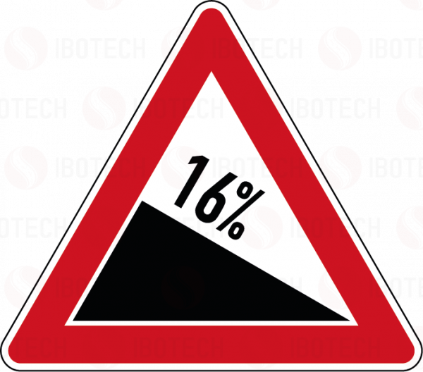 VZ 108-16 Gefälle 16%