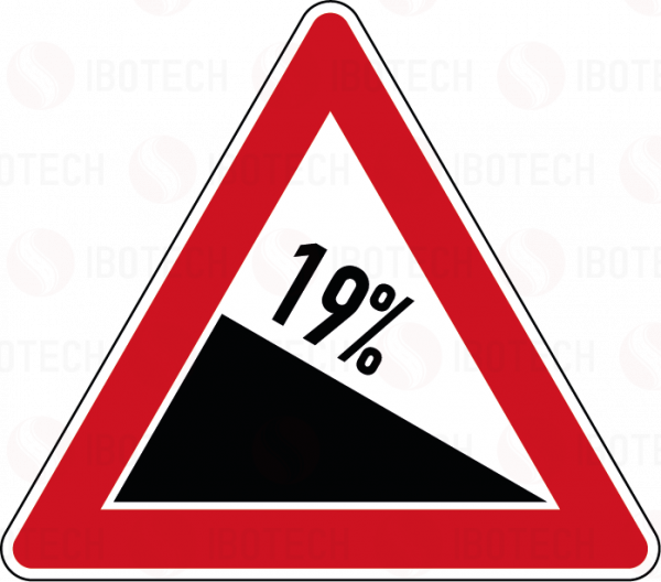 VZ 108-19 Gefälle 19%