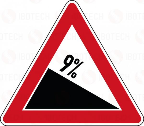 VZ 108-9 Gefälle 9%