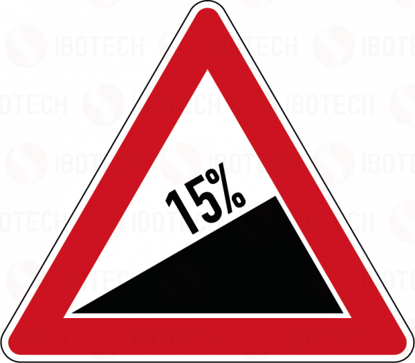 VZ 110-15 Steigung 15%
