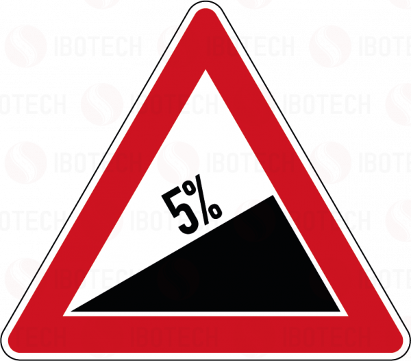VZ 110-5 Steigung 5%