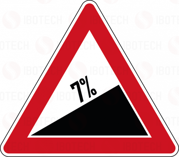 VZ 110-7 Steigung 7%