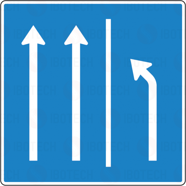 VZ 223.2-50 Seitenstreifen räumen, 2 Fahrstreifen+Seitenstreifen