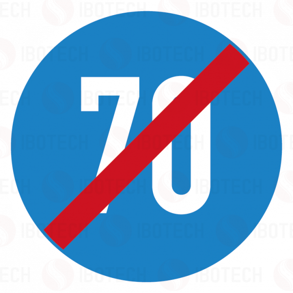 VZ 279-70 Ende der vorgeschriebenen Mindestgeschwindigkeit