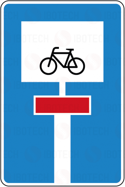 VZ 357-52 Für Radverkehr durchlässige Sackgasse