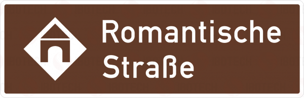 VZ 386.2-53 Touristische Route als Hinweisschild
