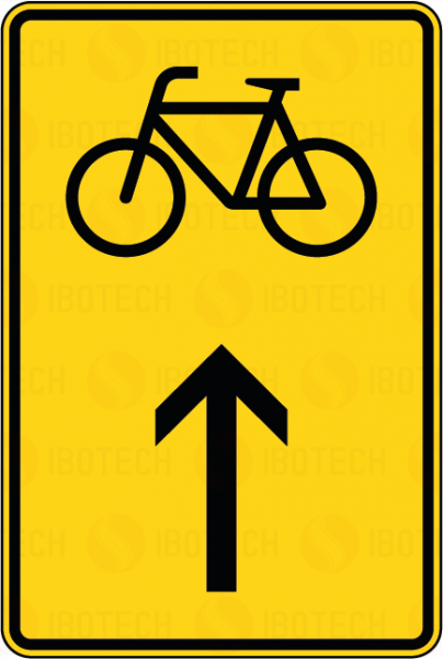 VZ 422-36 Wegweiser für Radverkehr geradeaus