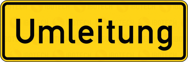 VZ 457.1 Umleitungsankündigung
