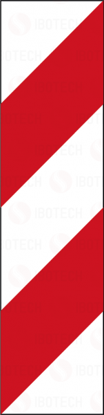 VZ 627-10 Leitmal, Anbringung rechts (senkrecht)